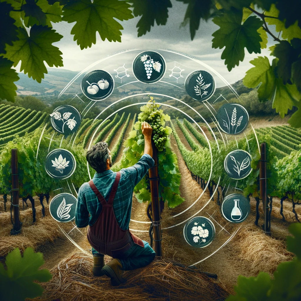 Wine farmers connected to the land