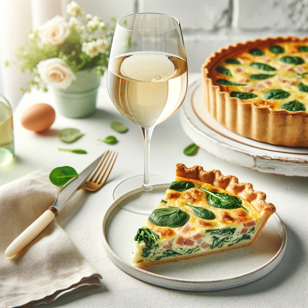 Pinot Blanc and quiche pairing