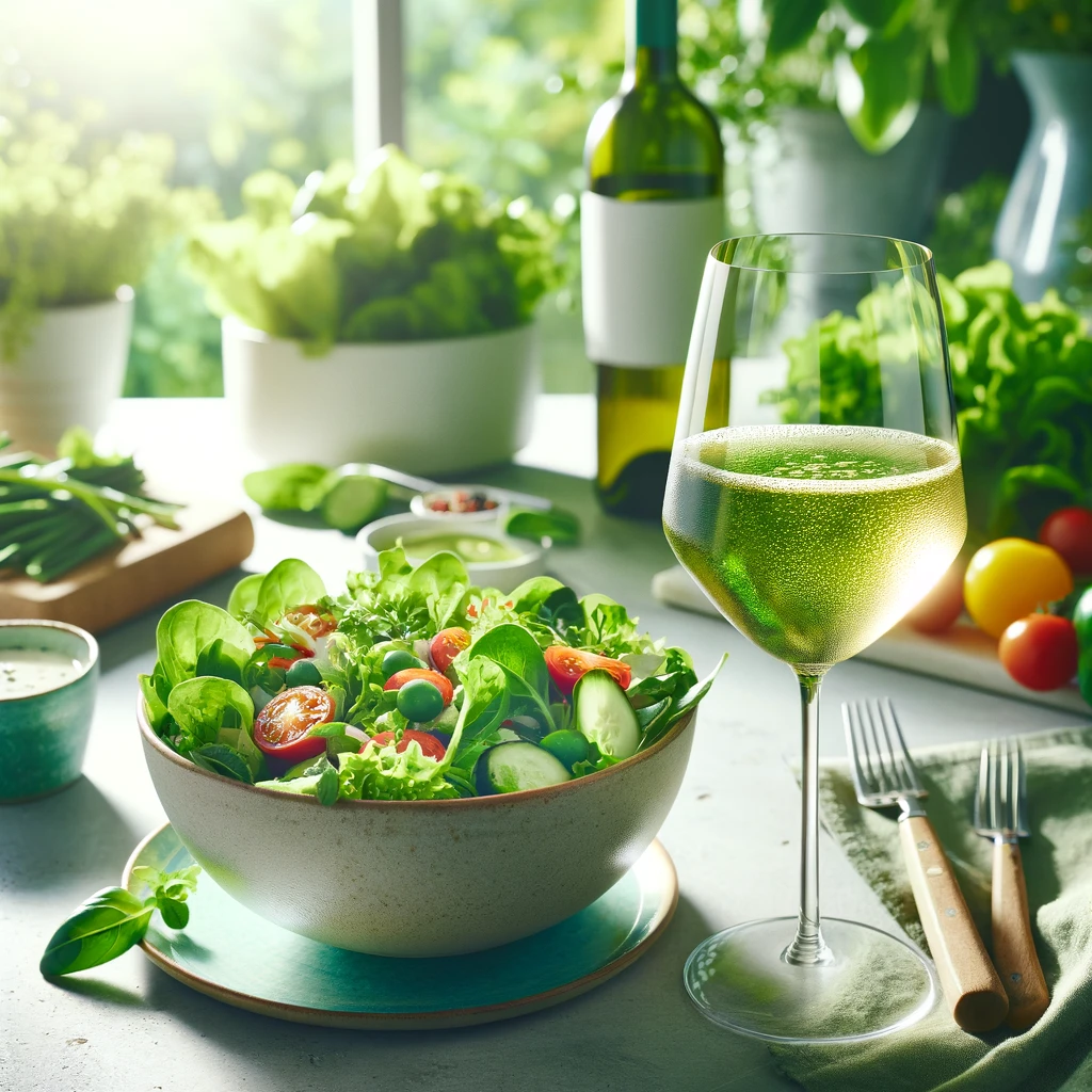 Grüner Veltliner and fresh salads pairing